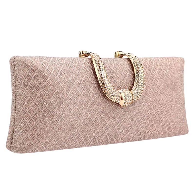 Sac à main de mariage sophistiqué à finition pailletée