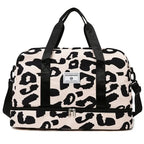 Sac à main de voyage à motif léopard