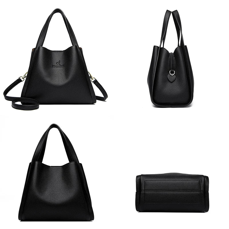 Sac à main design seau, souple et raffiné