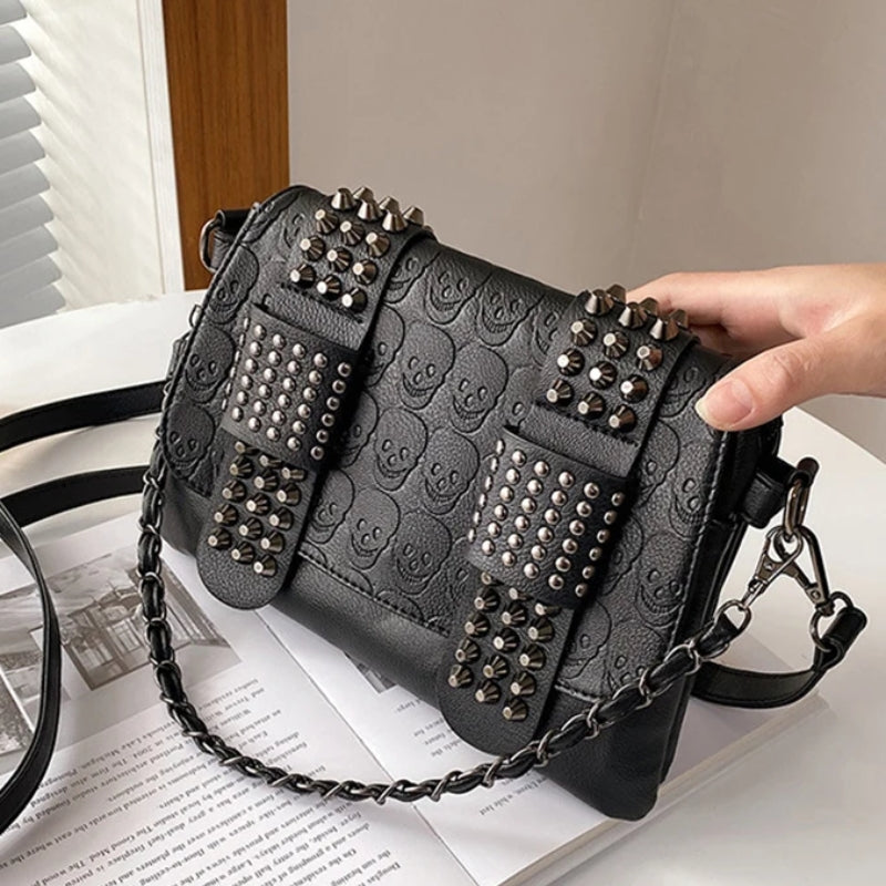 Sac à main design tête de mort