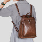 Sac à main dos en cuir destiné aux femmes