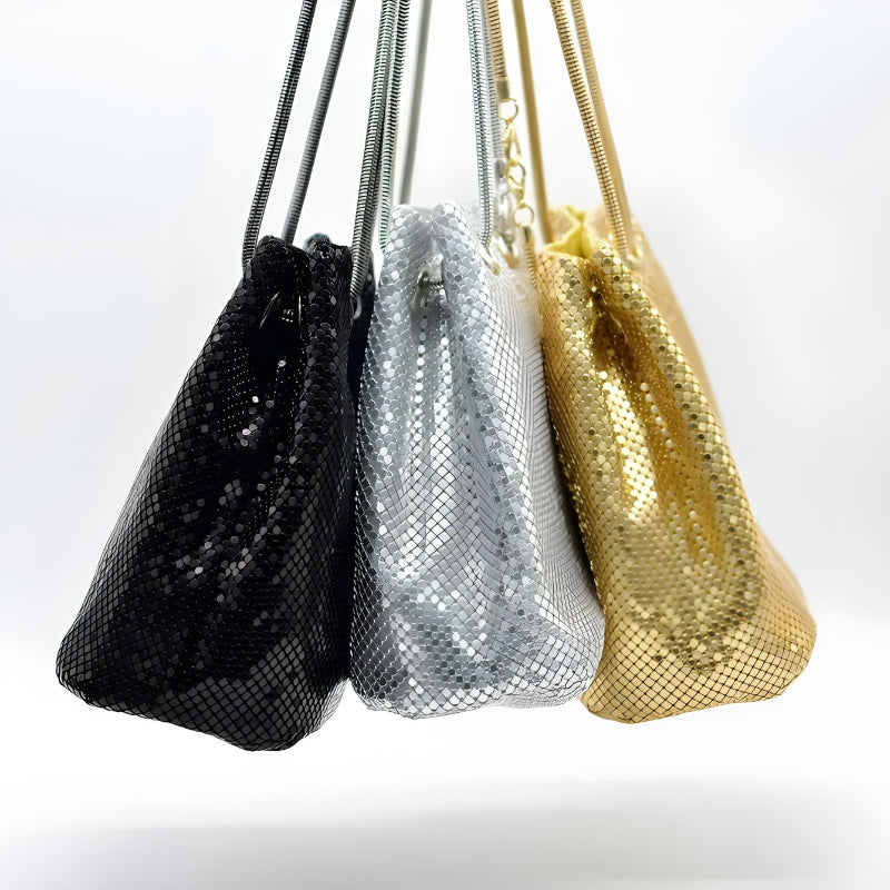 Sac à main effet métallique