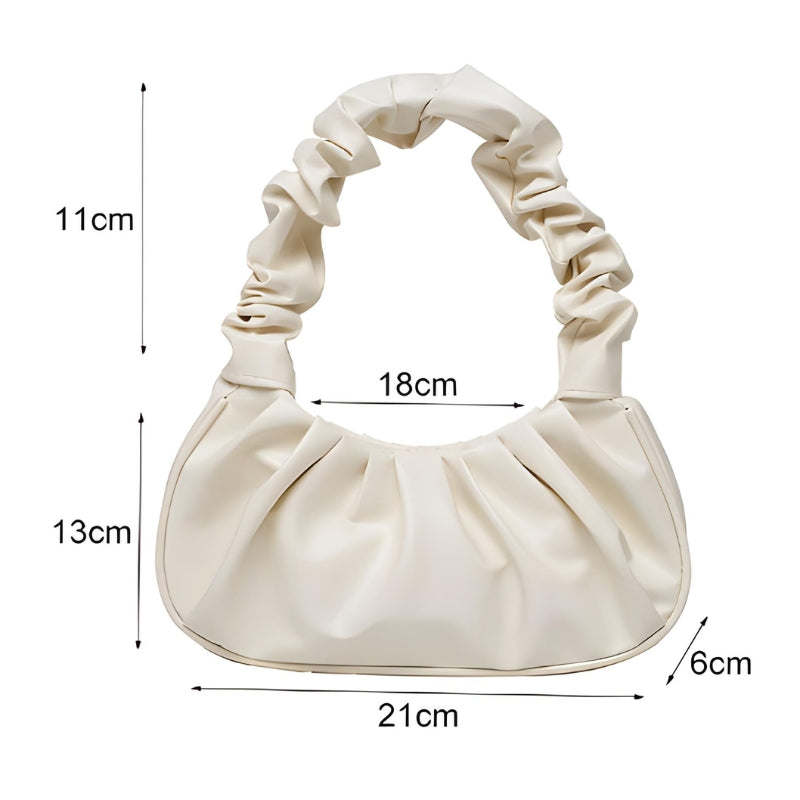 Sac à main effet plissé