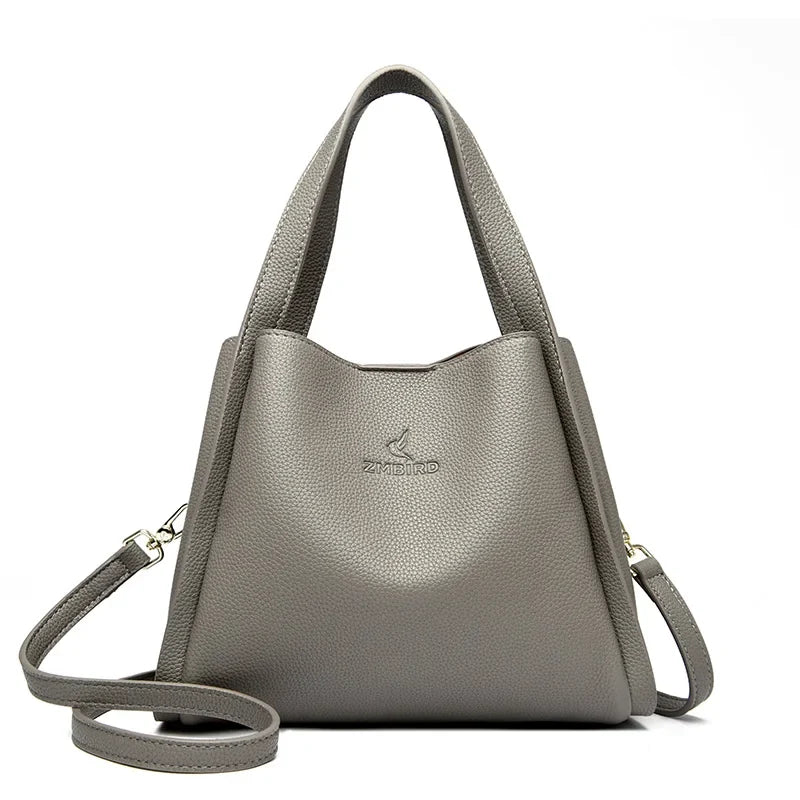 Sac à main élégant façon seau souple