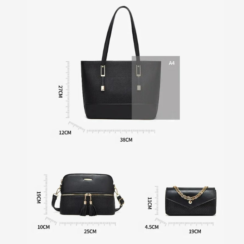 Sac à main en 3 pièces