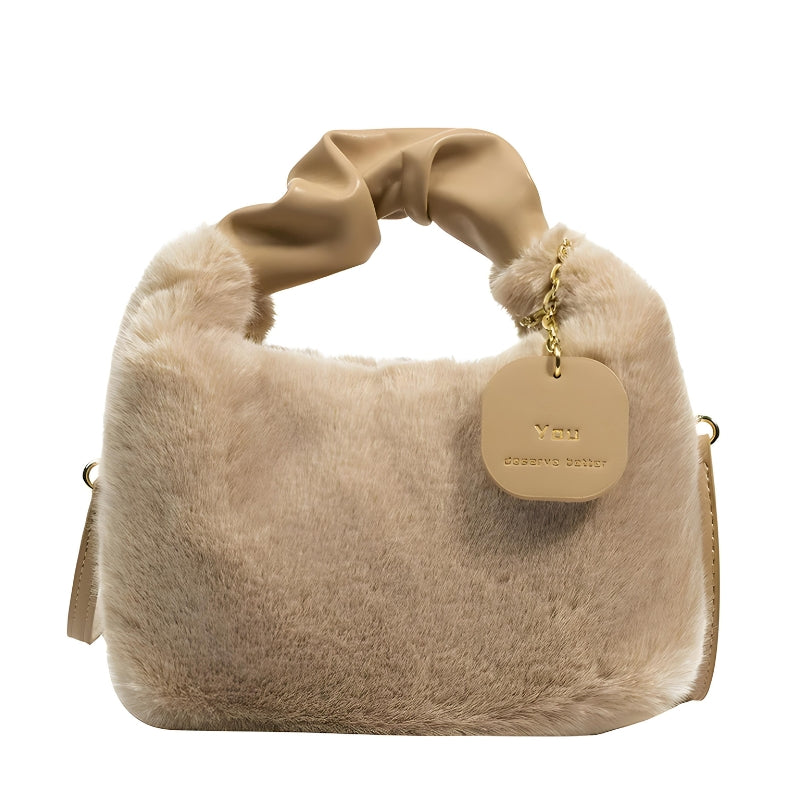 Sac à main en fausse fourrure
