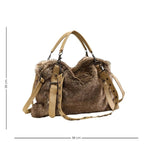 Sac à main en fausse fourrure au style décontracté