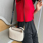 Sac à main en paille format compact