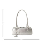 Sac à main en simili format baguette avec pendentif