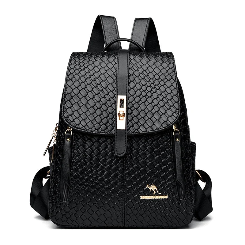 Sac à main et à dos femme élégant simili noir