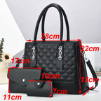 Sac à main et portefeuille matelassés assortis