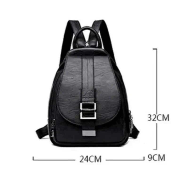 Sac à main et sac à dos féminin noir vintage