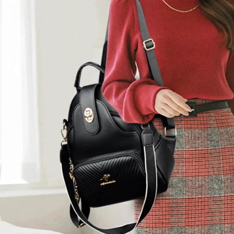 Sac à main et sac à dos féminin résistant multipoches