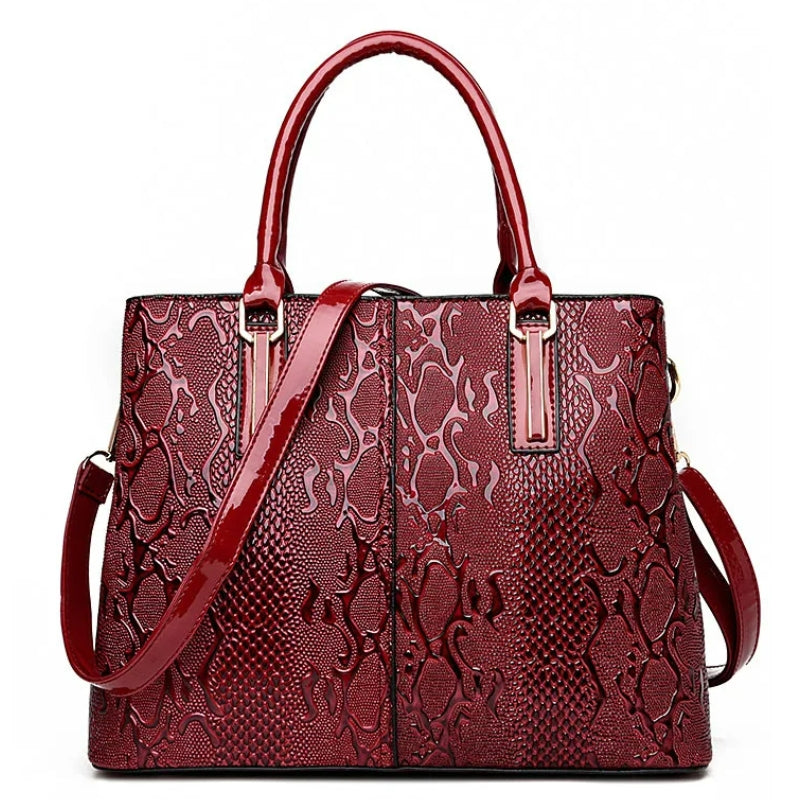 Sac à main façon alligator