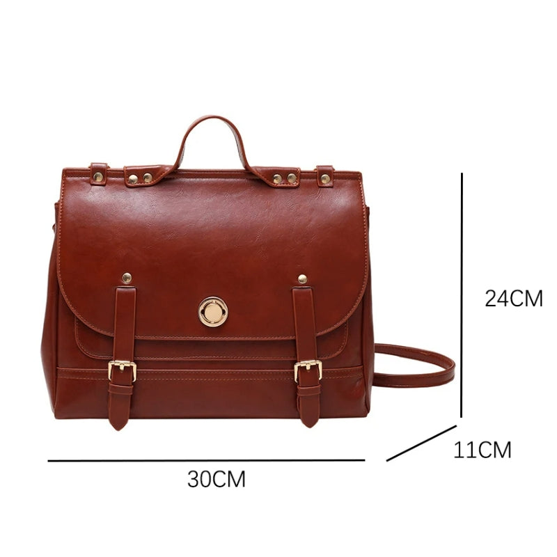 Sac à main façon cartable