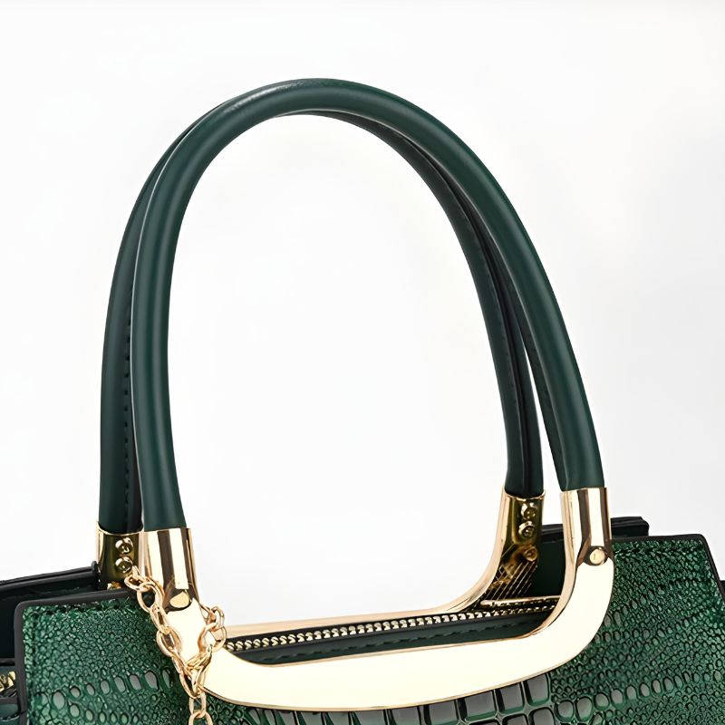 Sac à main façon croco