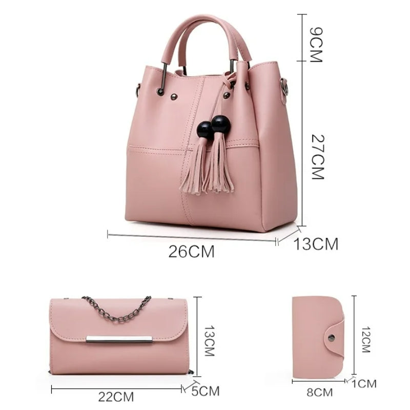 Sac à main femme en trois pièces