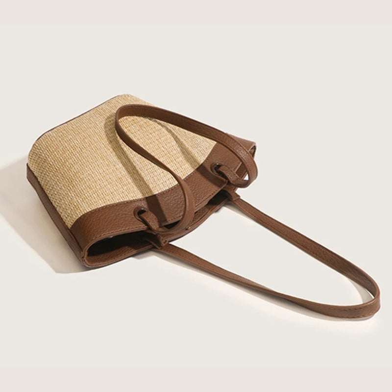 Sac à main forme panier