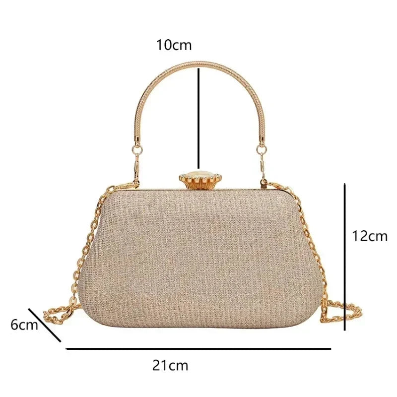 Sac à main glamour pour soirée, design chic intemporel