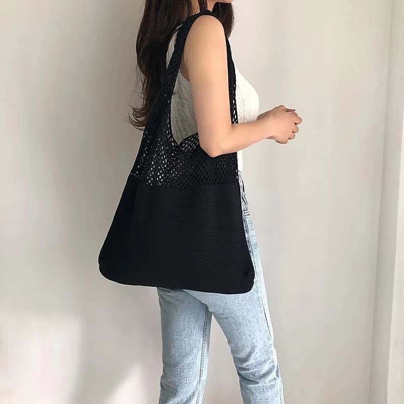 Sac à main grand format en tissu bohème chic