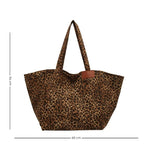 Sac à main grande capacité au motif léopard