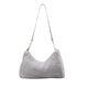 Sac À Main Doux Et Gris En Fausse Fourrure