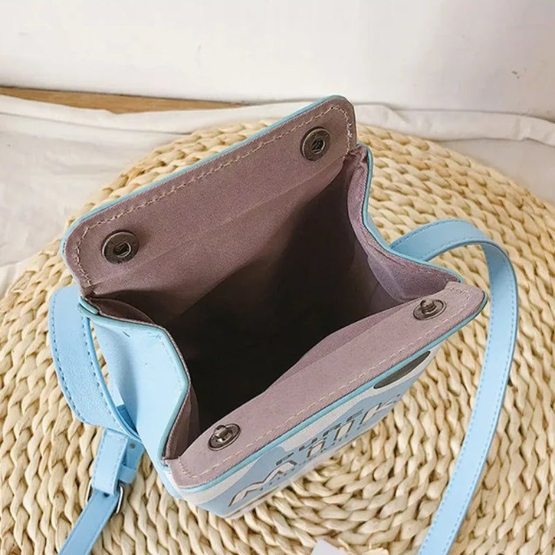 Sac à main imitation brique de lait