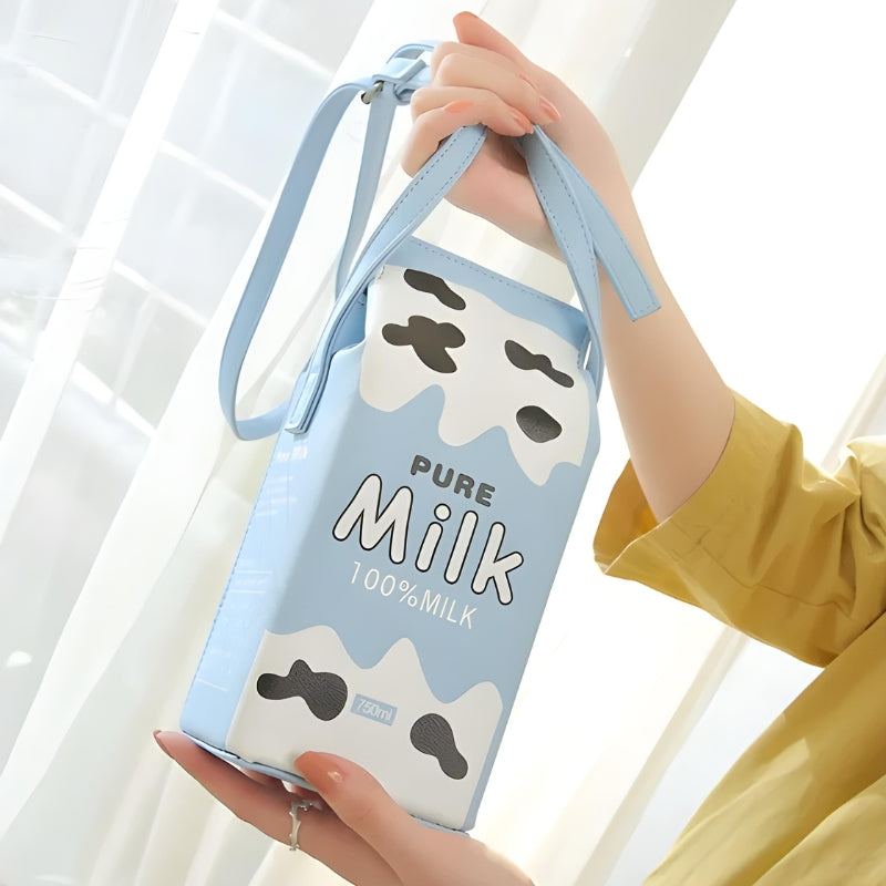 Sac à main inspiré d'une brique de lait