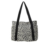 Sac à main léopard blanc en nylon