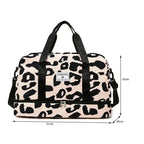 Sac à main léopard conçu pour le voyage