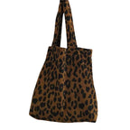 Sac à main léopard souple en toile