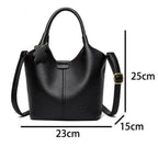 Sac à main luxe noir muni d’une bandoulière