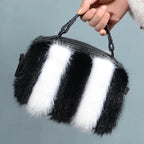 Sac à main luxueux en fourrure