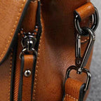 Sac à main marron vintage à bandoulière pour femme