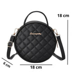 Sac à main matelassé de forme ronde