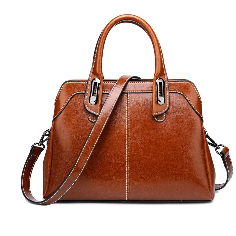 Sac à main matière cuir avec bandoulière