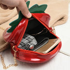 Sac à main motif fraise