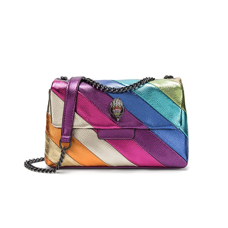 Sac à main multicolore luxueux à bandoulière