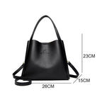 Sac à main noir format seau