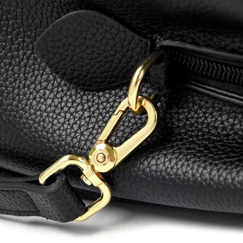 Sac à main noir style seau