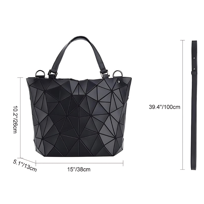 Sac à main orné d’un motif géométrique