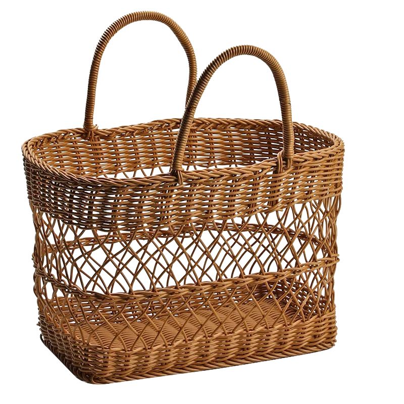 Sac à main panier PE robuste grand format