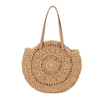 Sac à main panier rond et bohème