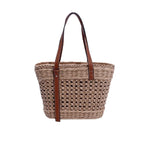 Sac à main panier vintage marron