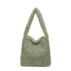 Sac à main polyvalent en fausse fourrure