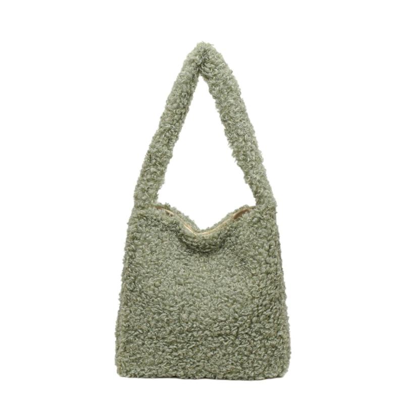 Sac à main polyvalent en fausse fourrure