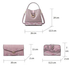 Sac à main pour femme accompagné d’un portefeuille assorti