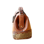 Sac à main rétro dans un ton marron