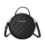 Sac à main rond effet matelassé