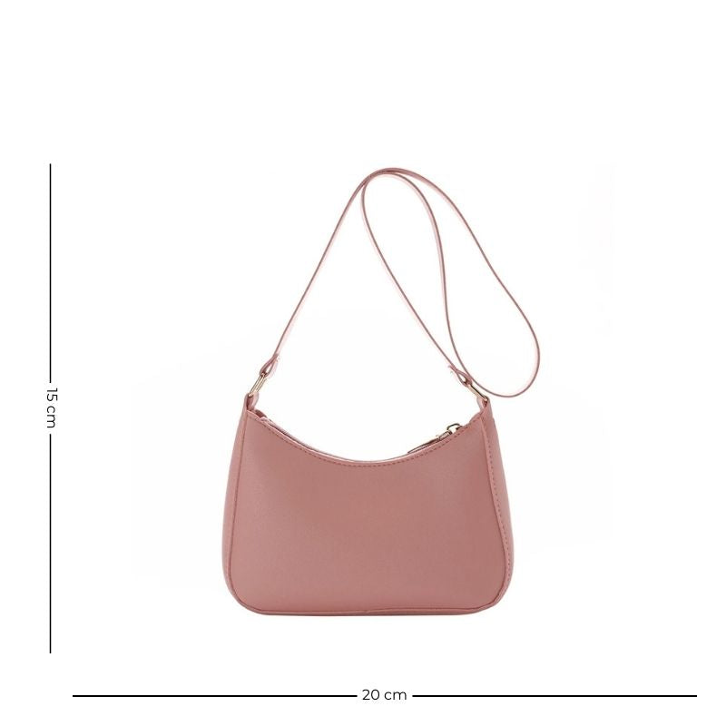 Sac à main rose style rétro en simili